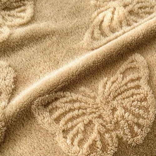 3D Imitation Butterfly Fleece Soft Blanket, Camel color - BusDeals