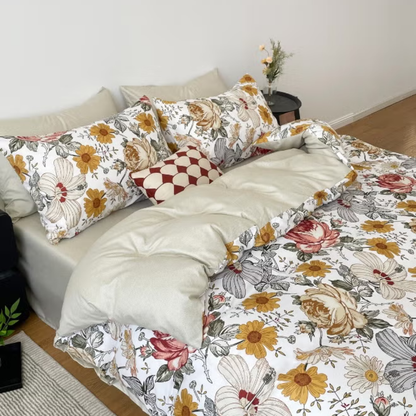Queen size, 6-piece stunning garden set in a delightful shade of green.