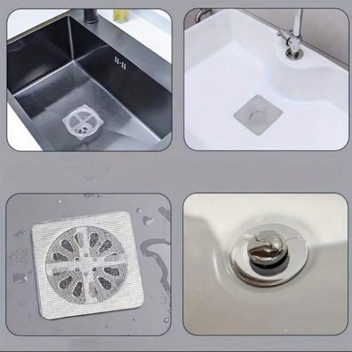 5 Pcs Floor Drain Sticker for Kitchen and Bathroom. - BusDeals