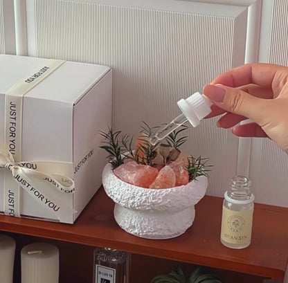 Lava Aromatherapy Crystal Bowl, Gift Set