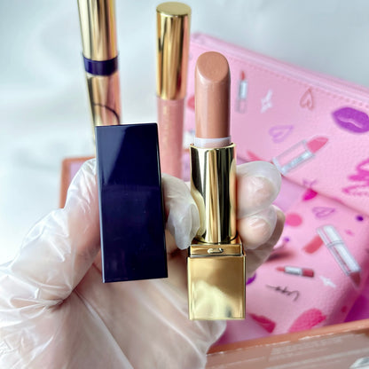 Estée Lauder Lipstick, Lip Balm, Mascara Makeup Bag