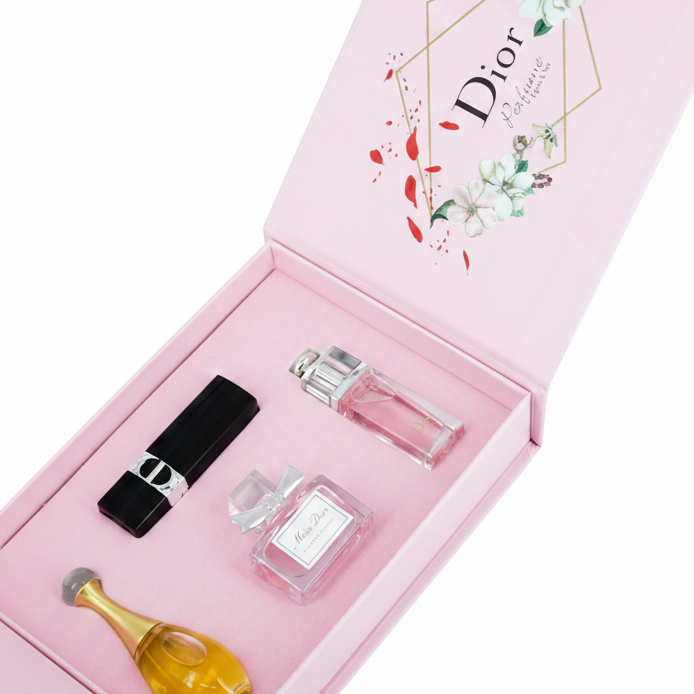 Christian Dior 4-Piece Women's Mini Fragrance and Makeup Gift Set