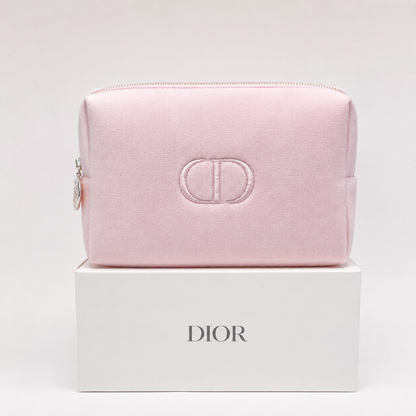 Dior Counter Gift Blooming Bouquet Pouch, Cotton Embroidered Logo