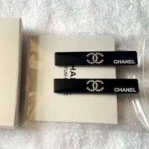 Chanel Beauty Hair Pin Hair accessory CC Counter Llimited Black 2 Set Novelty 6x1 cm