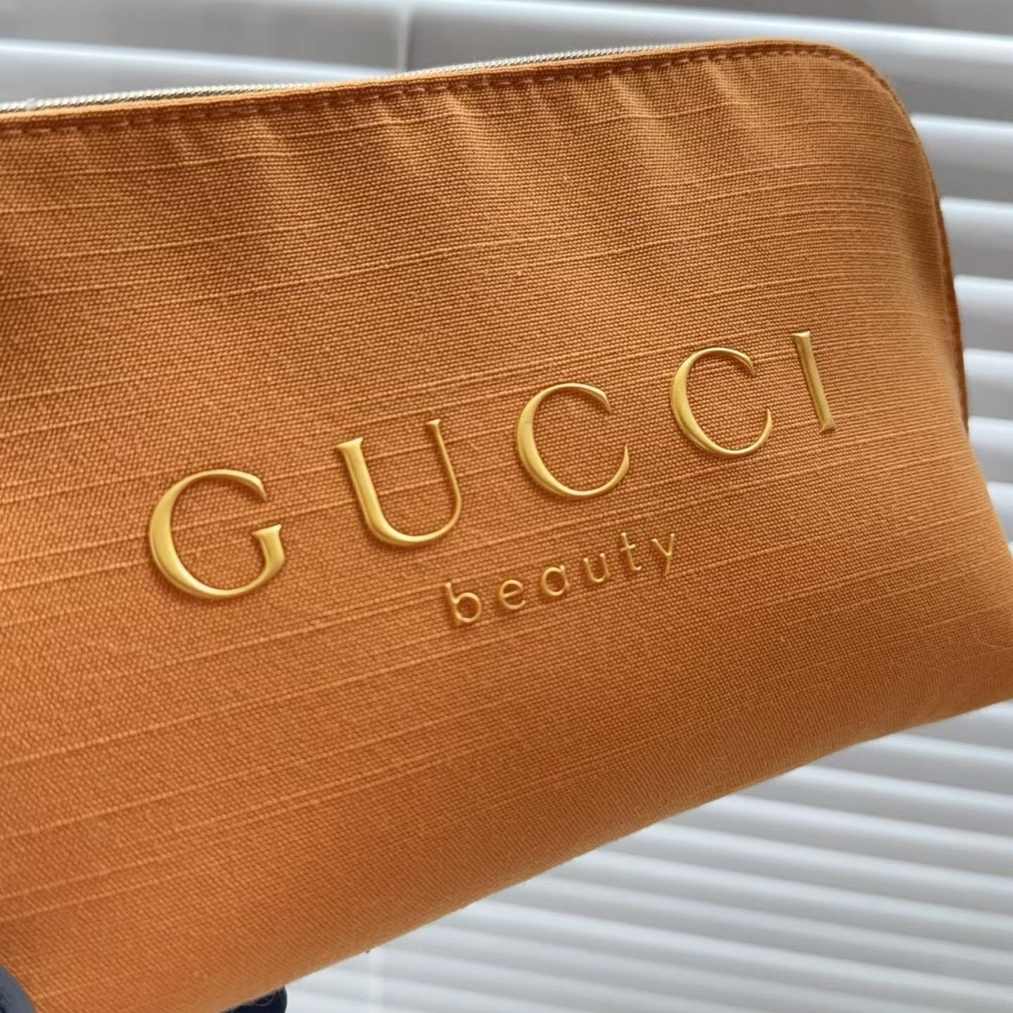 Gucci Beauty Counter Gift Cosmetic Pouch Orange
