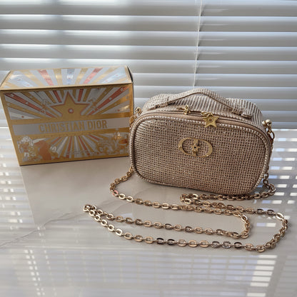 Dior Gold Mesh  Pouch with Chain – Limited Edition DYI