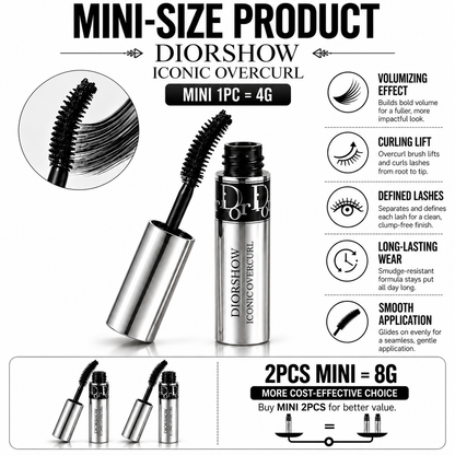 Dior 2 Mini Mascara 4ml with Gift Bag