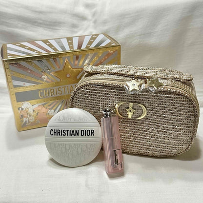 Dior 25th Anniversary Christmas Limited Edition Addict Lip Glow + Lip Balm Set