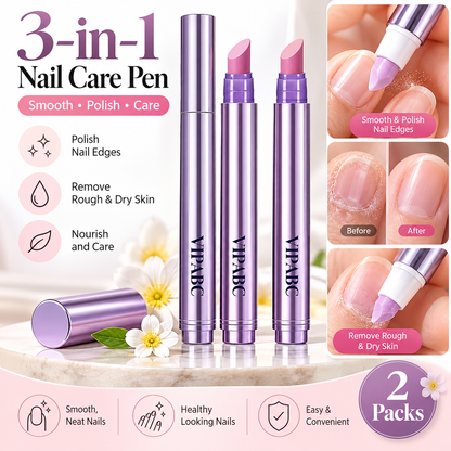 2 Packs Nail Care Upgrade 3-in-1 Nail Care Strengthen & Brighten Your Nails Effortlessly