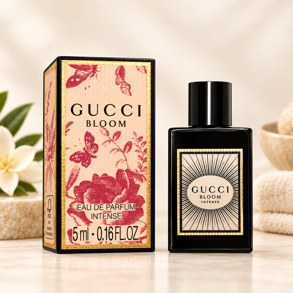 Gucci Beauty Pouch with 3 Bloom Flora MINI Parfume