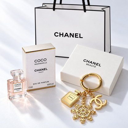 Chanel Beauty Gift Keychains for bag with MINI Coco Mademoiselle 5 ml