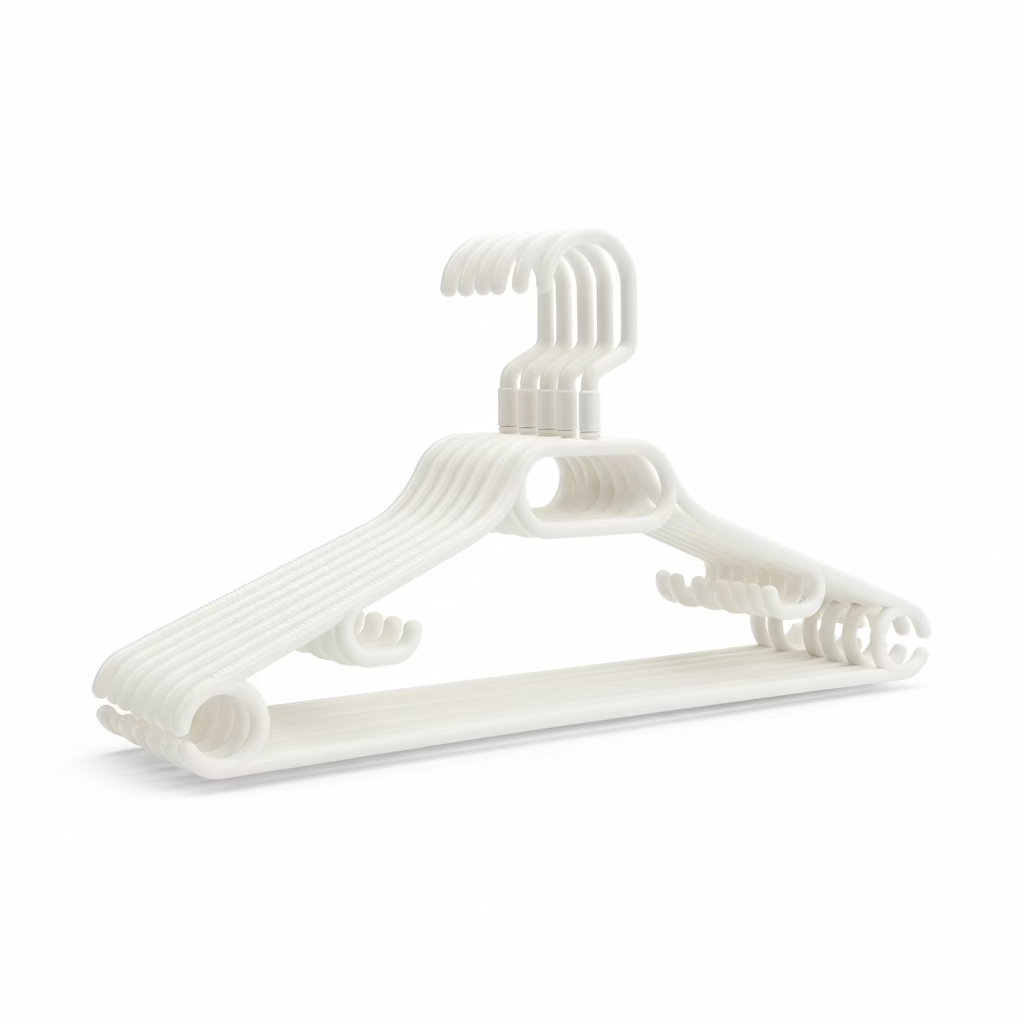 Decorative hanger on a desk with keyboard and mouse in the background