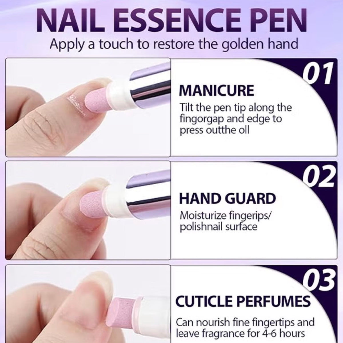 2 Packs Nail Care Upgrade 3-in-1 Nail Care Strengthen & Brighten Your Nails Effortlessly