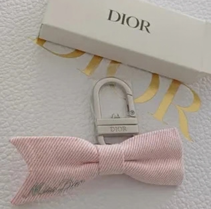 Dior Beauty Ribbon Keychain Pink