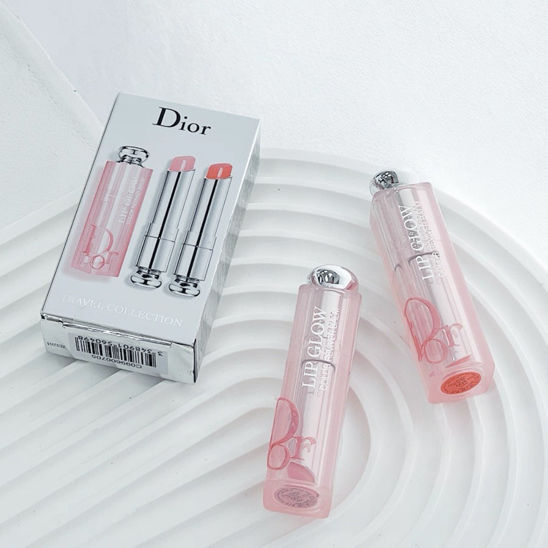 Dior Addict Lip Glow Reviver Duo Travel Collection 001 Pink 004 Coral