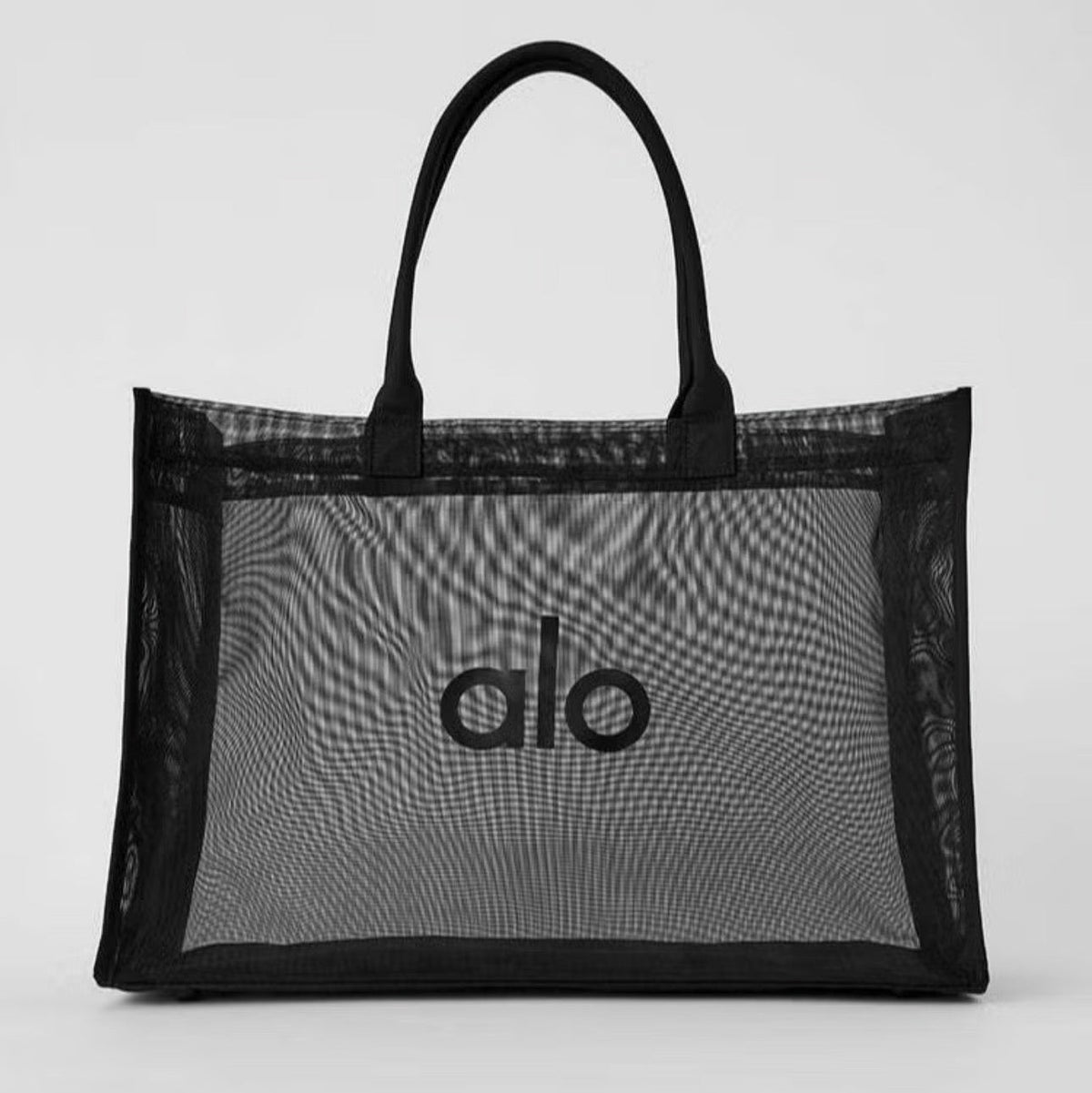 ALO Yoga Mesh Bag Fitness shoulder bag Beach Tote Black - BusDeals
