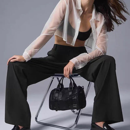 ALO yoga Mini Trendy Transparent Net Bag - BusDeals