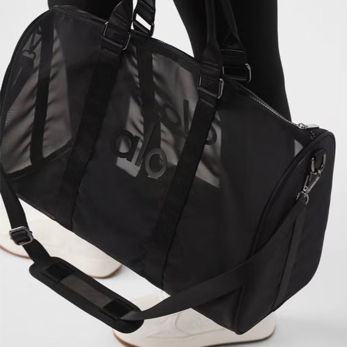 ALO yoga transparent net bag luggage bag yoga gym bag - BusDeals