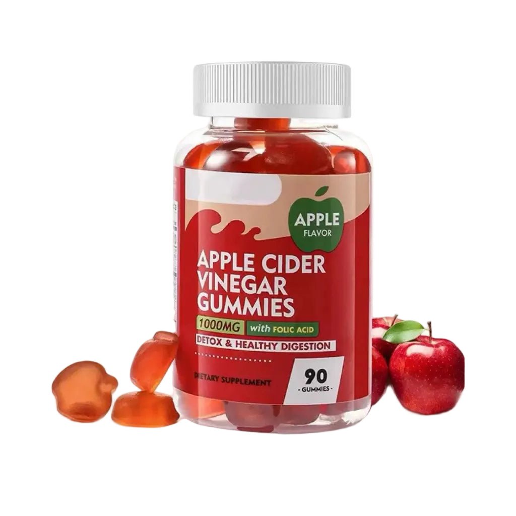 Apple Cider Vinegar Gummies 90 Pieces, Natural Vitamin Formula Ingredients - BusDeals