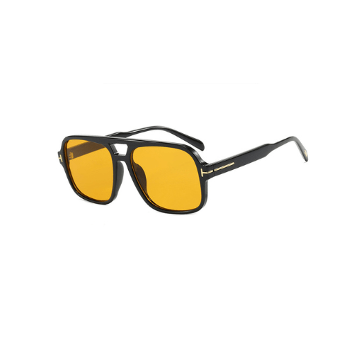 Aviator retro double bridge sunglasses, 0range. - BusDeals
