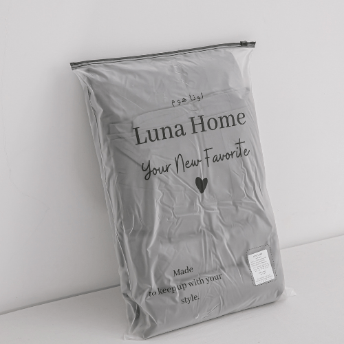 Basic Single Set of 4 Pieces, Luna Home Premium Quality Duvet Cover Set. Dark Gray color. - BusDeals