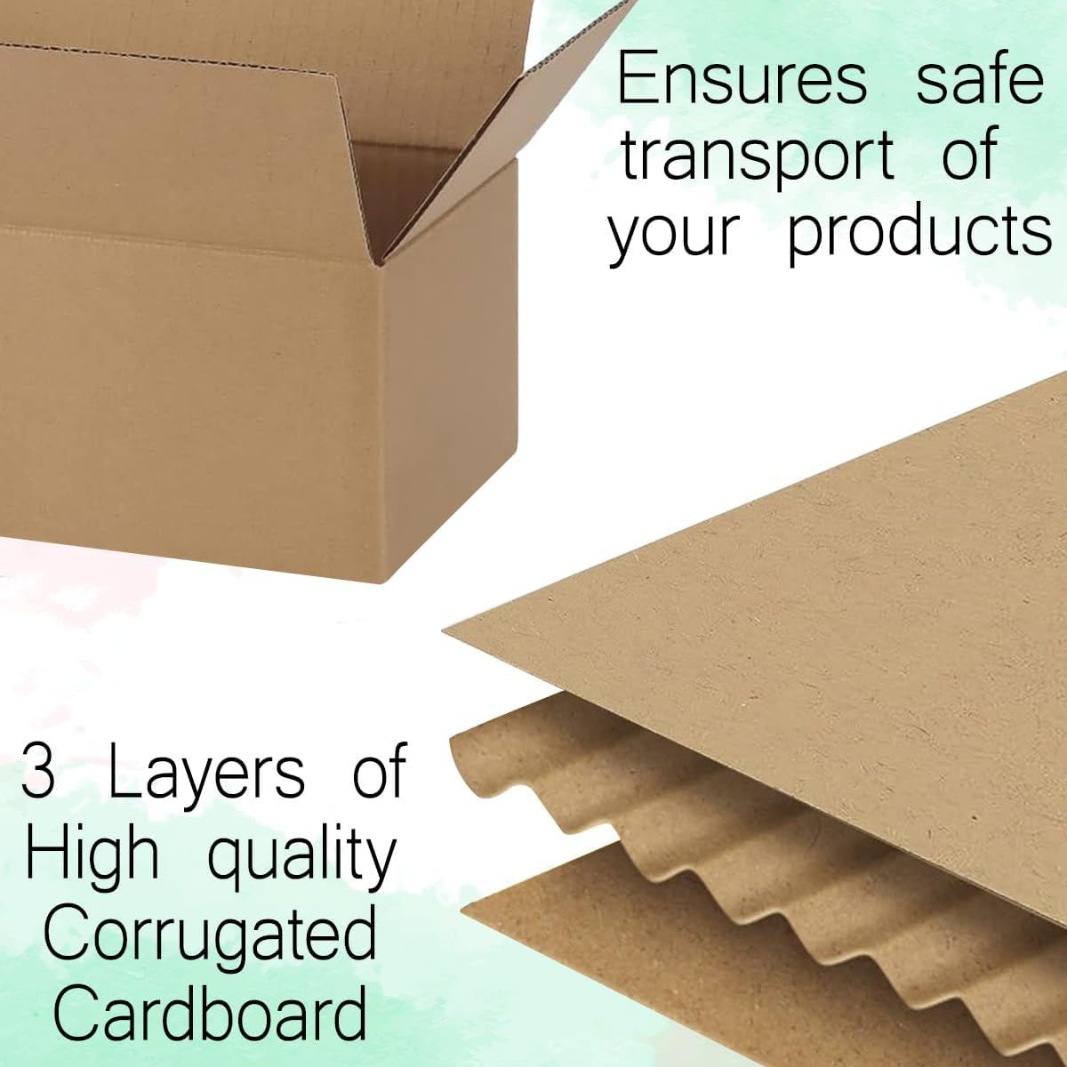 Brown Carton 25x15x15 cm, Packaging Storage Box 3 ply, 5PCS - BusDeals