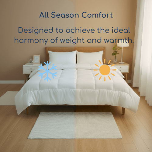 Bundle & Safe QUEEN SIZE Soft 1 Duvet (200*230cm) with 2 Pieces Pillow (50*75cm) in vacuum - packed. - BusDeals