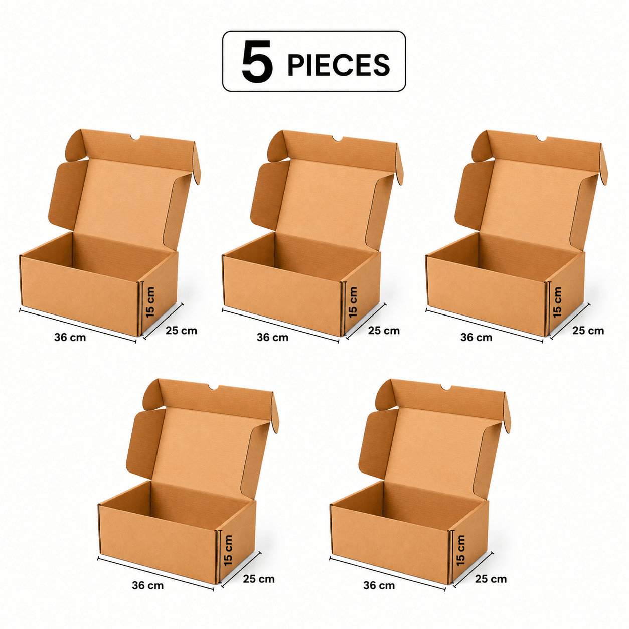 Cardboard Shipping Boxes 36*15*25cm - BusDeals