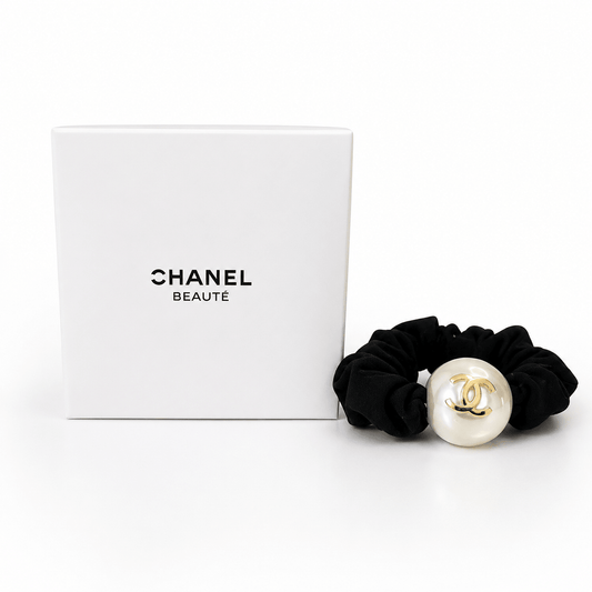 Chanel Beauty CC Counter Gift Hair Rubber Pearl, Rubber Black & White - BusDeals