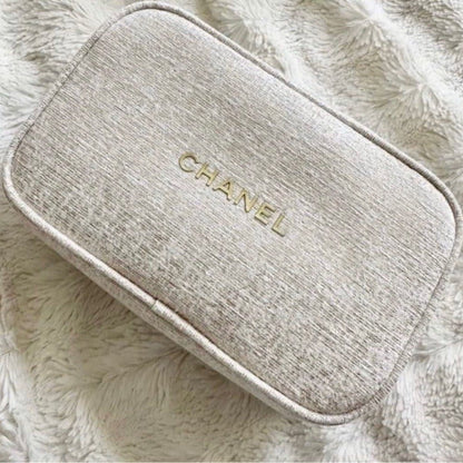 Chanel Beauty Holiday Cosmetic Bag Beige - BusDeals
