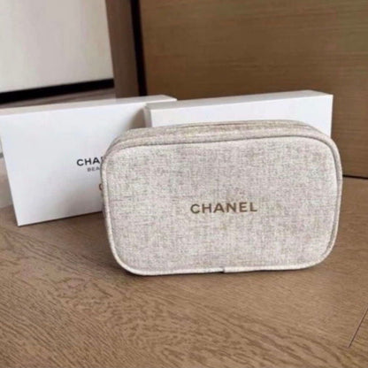 Chanel Beauty Holiday Cosmetic Bag Beige - BusDeals