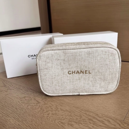 Chanel Beauty Holiday Cosmetic Bag Beige - BusDeals