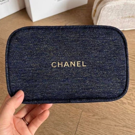Chanel Beauty Holiday Cosmetic Bag Blue - BusDeals