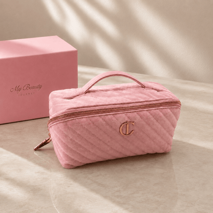 Charlotte Tilbury Velvet Large Organizer Bag Pink - BusDeals