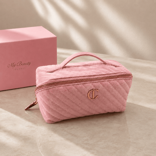 Charlotte Tilbury Velvet Large Organizer Bag Pink - BusDeals