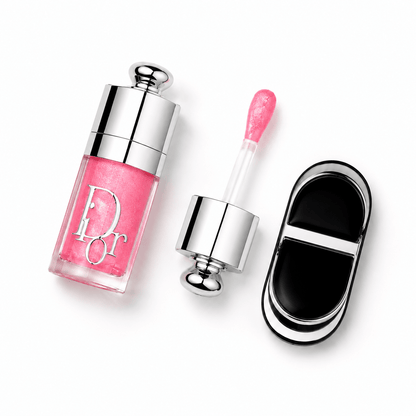 Dior Addict Lip Glow Oil Fizzy Pink 072 with gift mobile mirror - BusDeals