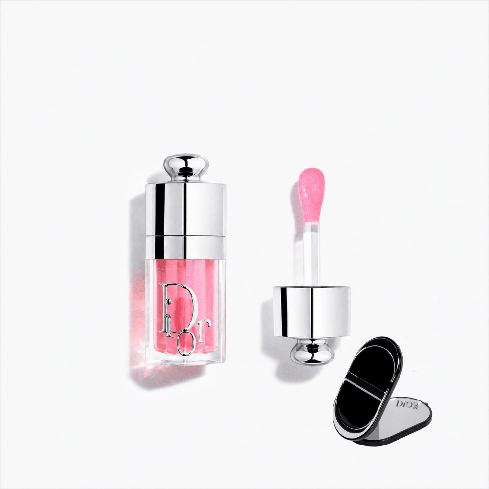 Dior Addict Lip Glow Oil Pink 001 with gift mobile mirror - BusDeals