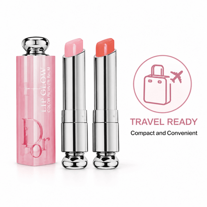 Dior Addict Lip Glow Reviver Duo Travel Collection 001 Pink 004 Coral - BusDeals
