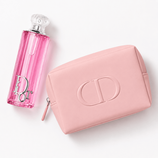 Dior Addict Rosy Glow 50 ml. Eau de Parfum - Rose and Lychee Notes with gift cosmetic pouch - BusDeals