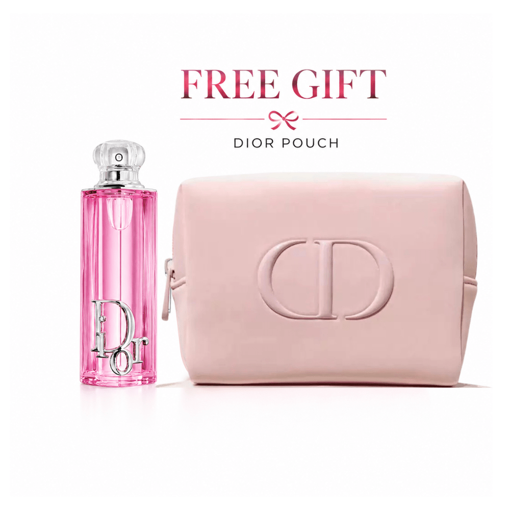 Dior Addict Rosy Glow 50 ml. Eau de Parfum - Rose and Lychee Notes with gift cosmetic pouch - BusDeals