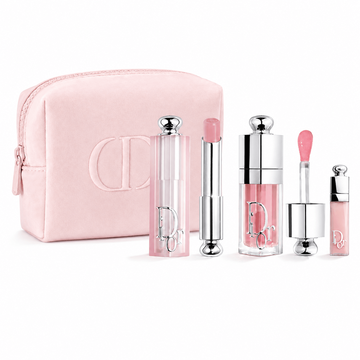 Dior Beauty Counter Gift Blooming Bouquet Pouch, Space Cotton with Duo Set (001 Pink) - BusDeals