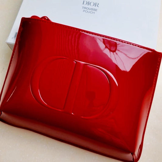 Dior Beauty Counter Gift Vanity Red Pouch - BusDeals