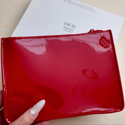 Dior Beauty Counter Gift Vanity Red Pouch - BusDeals