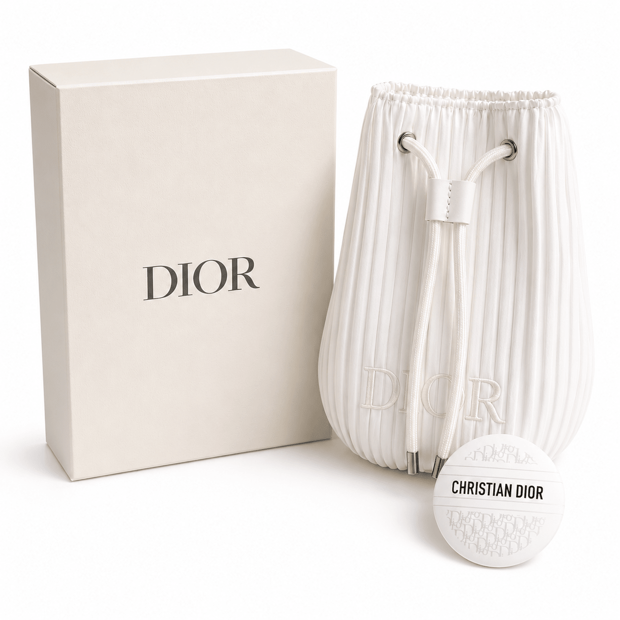 Dior Beauty Gift Set Drawstring Counter Makeup Bag with Balm Le Baume with Gift Shopping bag - BusDeals