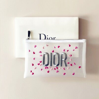 Dior Beauty Gift Set Small Mesh Bag, Dior Addict Lip set 001 Pink with Gift Shopping bag - BusDeals