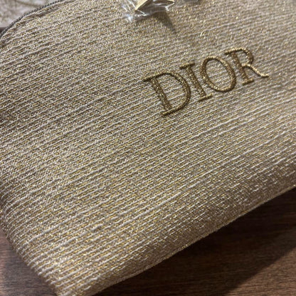 Dior Beauty Gold Pouch Holiday Clutch 18x16x5cm - BusDeals