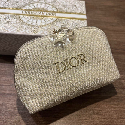 Dior Beauty Gold Pouch Holiday Clutch 18x16x5cm - BusDeals