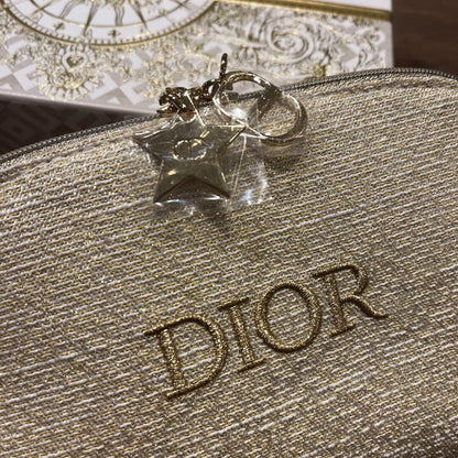 Dior Beauty Gold Pouch Holiday Clutch 18x16x5cm - BusDeals