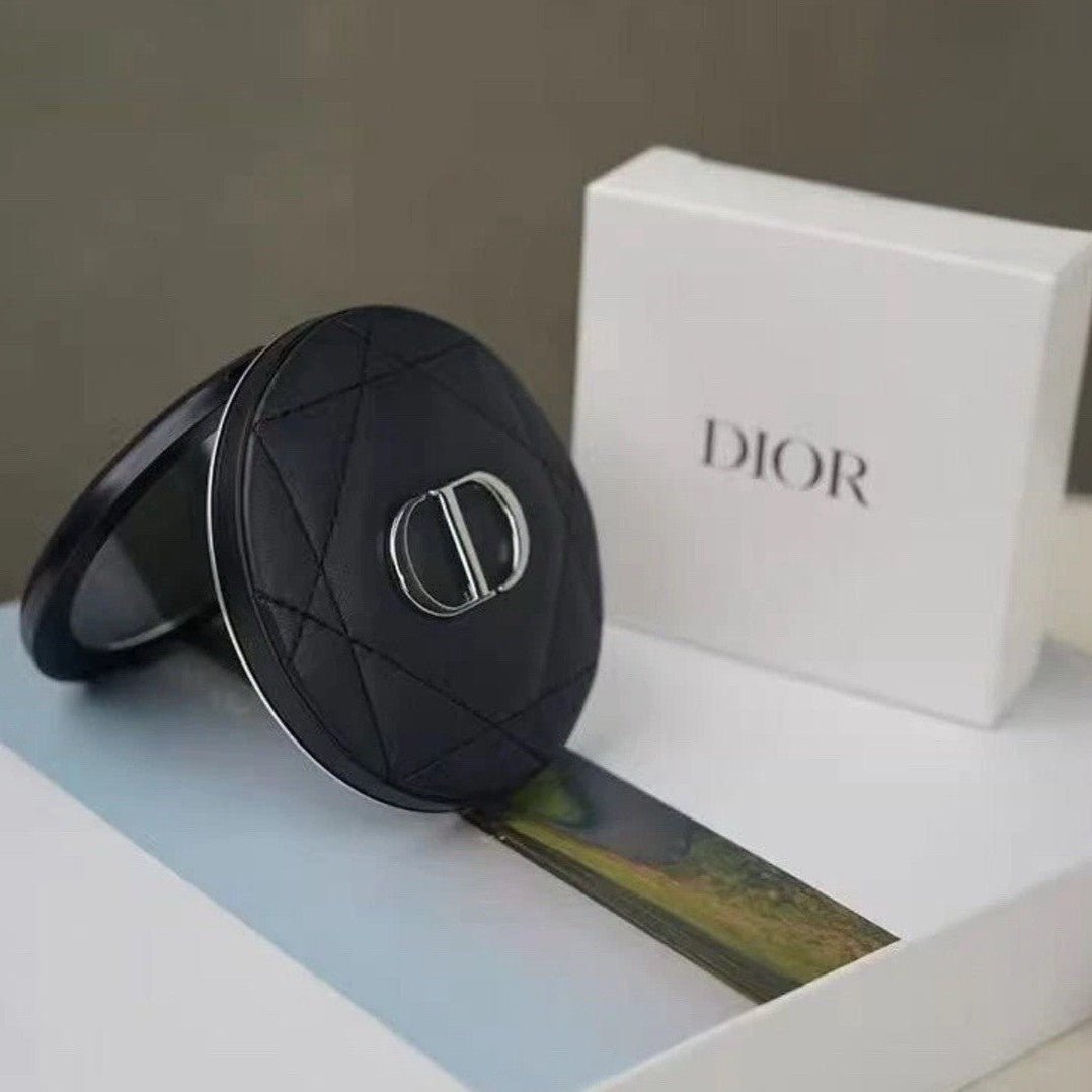 Dior Beauty Heart Pocket Mirror with Shopping bag - Leather Black - BusDeals