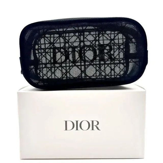 Dior Beauty Mesh Cosmetic Pouch Black - BusDeals